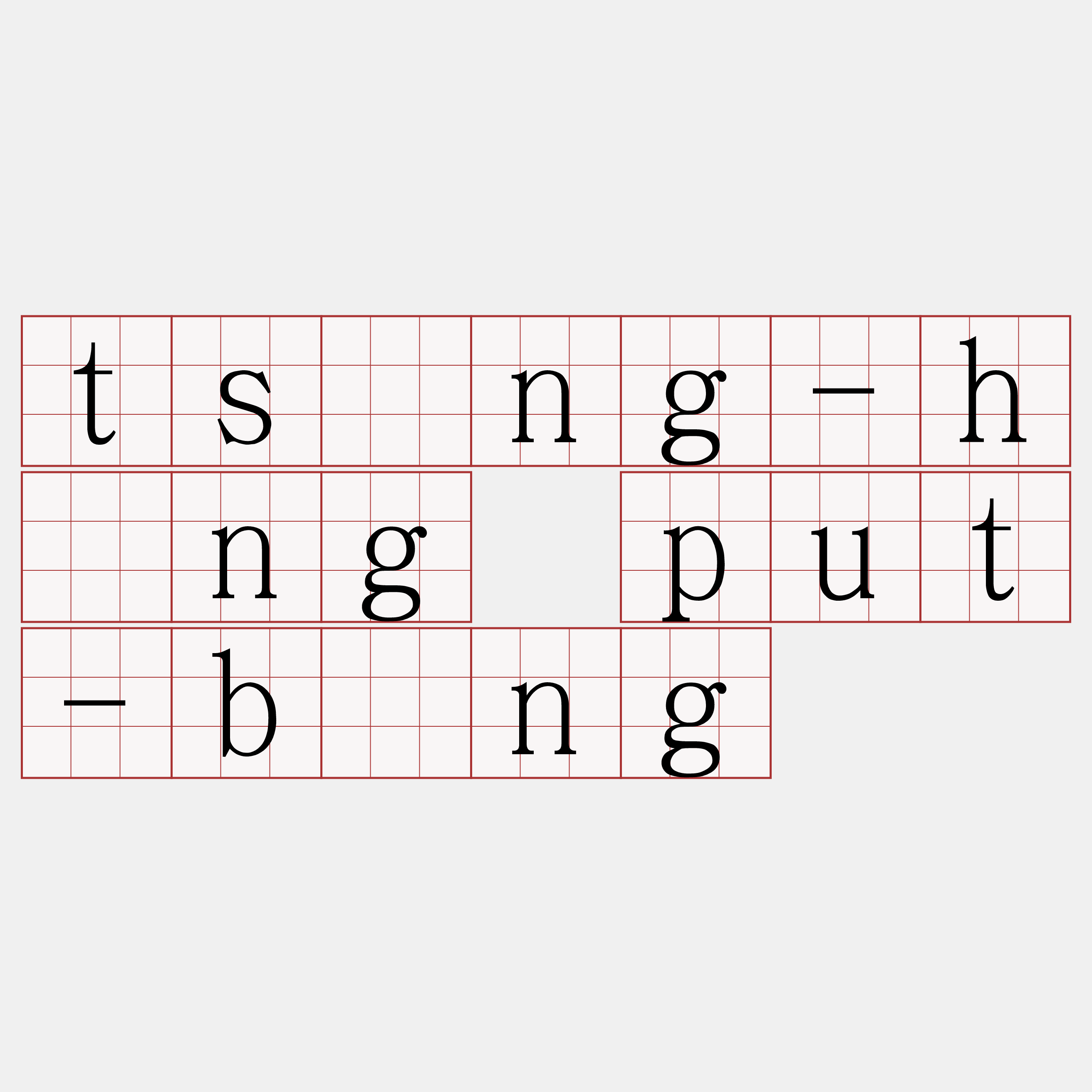 tsîng-hóng put-bîng